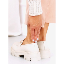 Mocassins sur semelle épaisse YY11 Beige 1