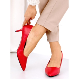 Escarpins sur un talon bas Kate Red rouge 1