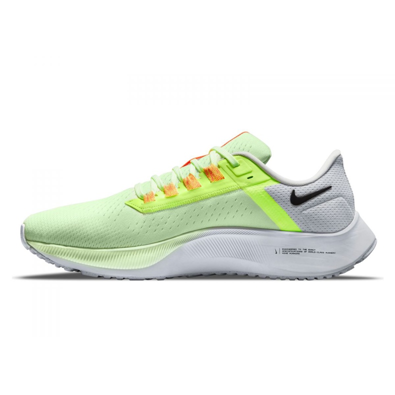 Chaussure de course Nike Air Zoom Pegasus 38 M CW7356-700 blanche vert 1