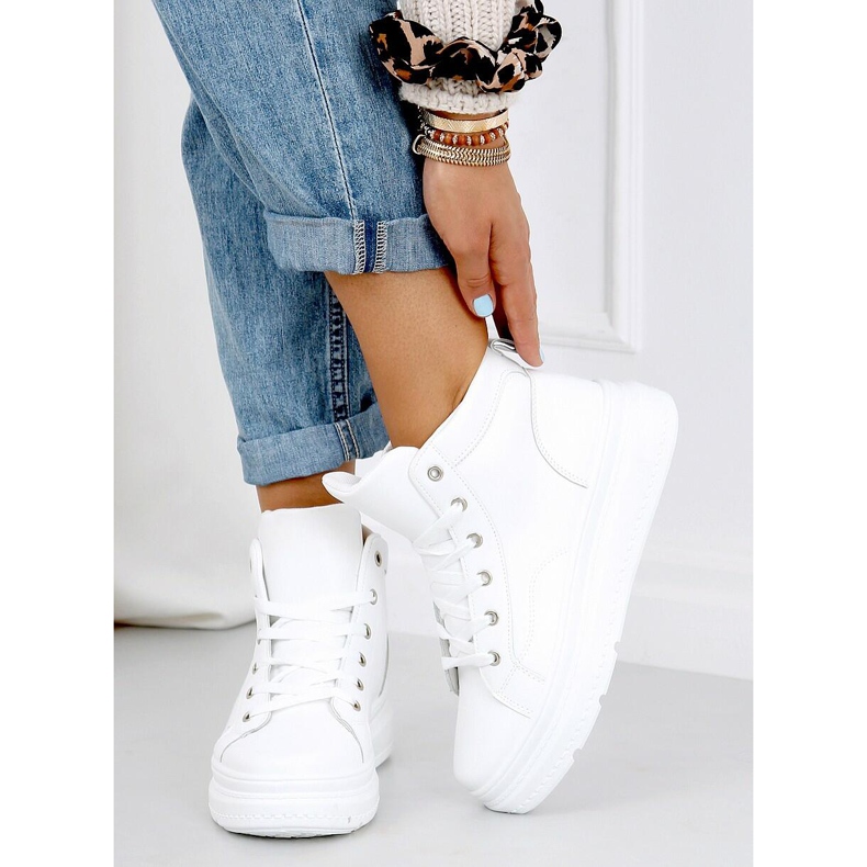 Baskets montantes Ava White blanc 1