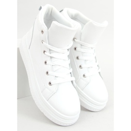 Baskets montantes Ava White blanc 2