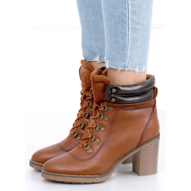 Bottines à talons Zuzu Camel brun 5