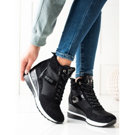 W. Potocki Baskets compensées Potocki noir 1