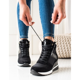 W. Potocki Baskets compensées Potocki noir 2