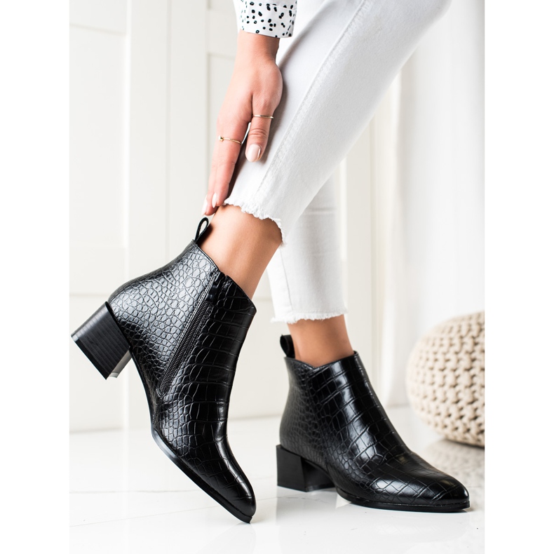 Filippo Bottes décontractées à talons hauts noir 2