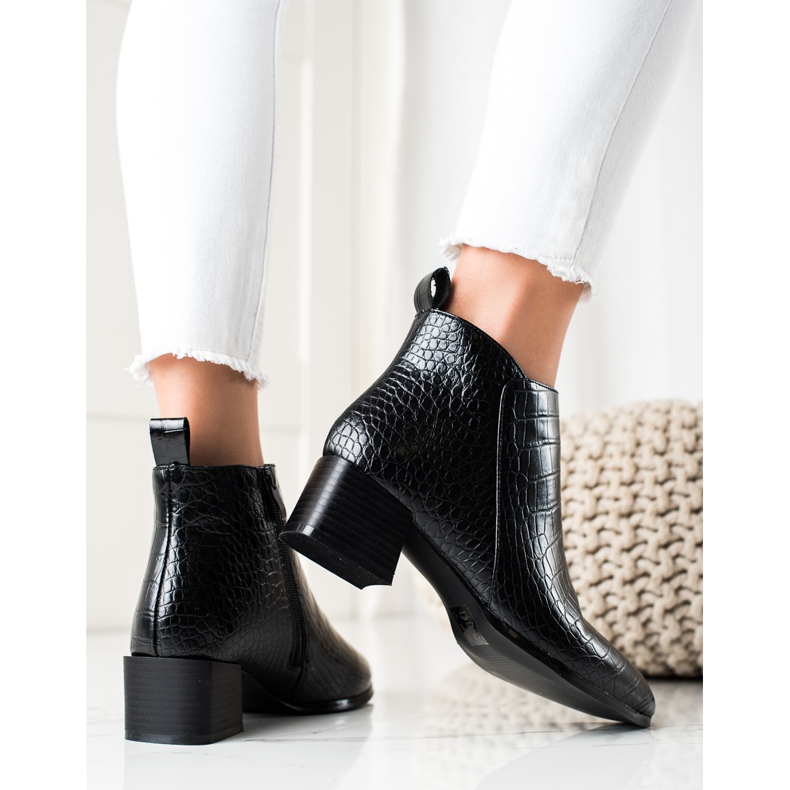 Filippo Bottes décontractées à talons hauts le noir 1