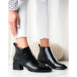 Filippo Bottes décontractées à talons hauts le noir 3