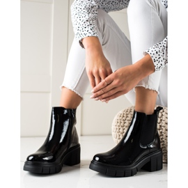 Filippo Bottes de mode laquées le noir 3
