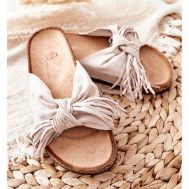 FW1 Chaussons Beiges à Semelle en Liège Taryne 2
