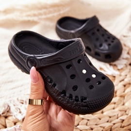 Flameshoes Pantoufles d'intérieur Black Kroks pour enfants le noir 2 Flameshoes Pantoufles d'intérieur Black Kroks pour enfants le noir 2