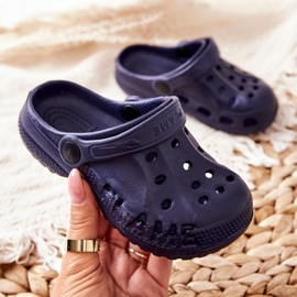 Flameshoes Chaussons Maison Enfant Crocs Bleu Marine 1