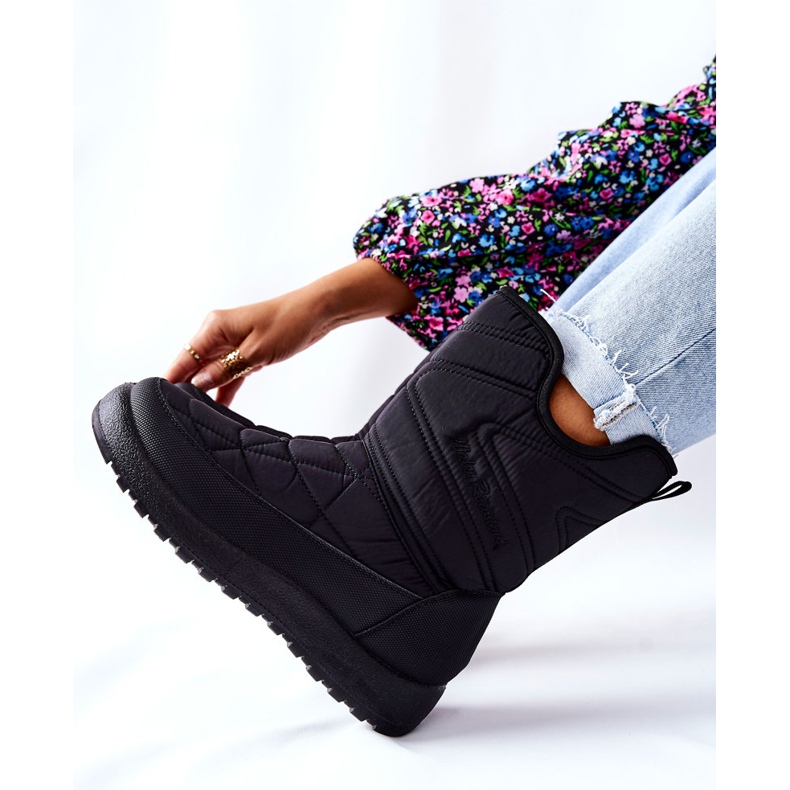 PE1 Bottes de neige chaudes noires Winessa High 2