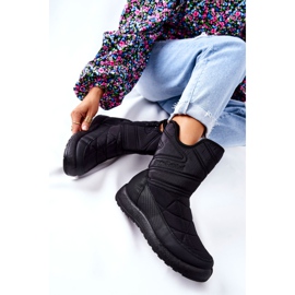 PE1 Bottes de neige chaudes noires Winessa High 1