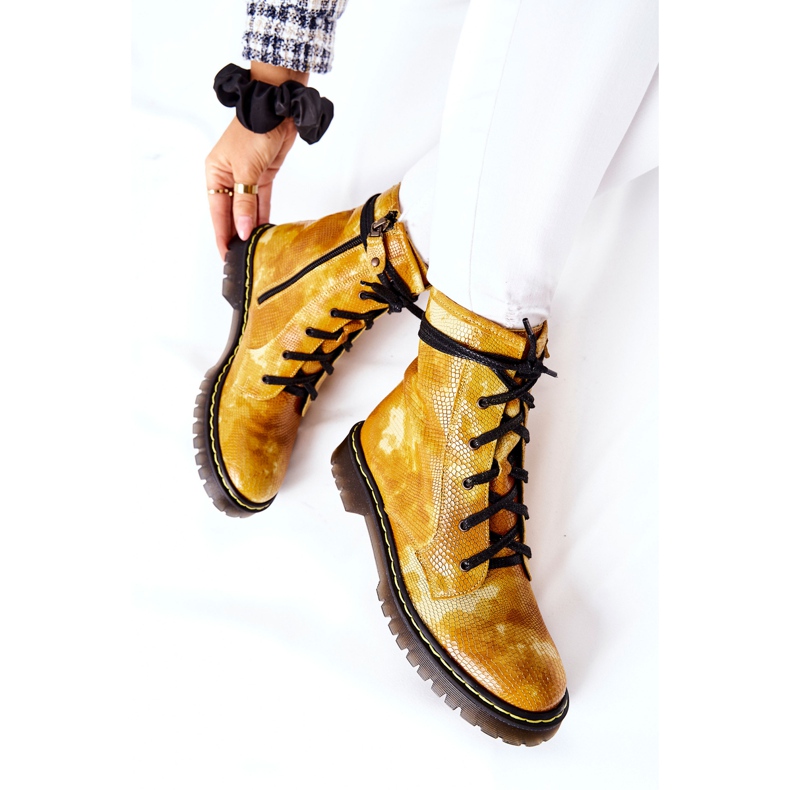 Bottes Femme Glany Workers Maciejka Jaune 01609-47 1