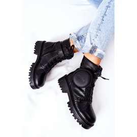 Cuir Chaud Ouvriers Avec Rein Big Star II274430 Noir le noir 2