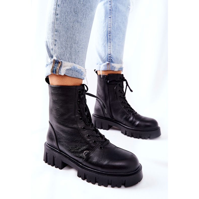 Cuir Chaud Ouvriers Avec Rein Big Star II274430 Noir le noir 1