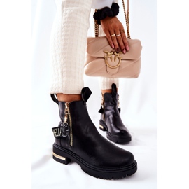 PM1 Bottes classiques à rayures Lorie noires le noir 5