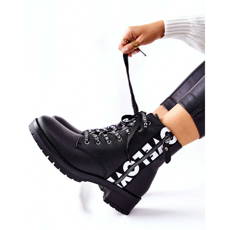 POTOCKI Bottes En Cuir Ouvriers Sur Fermeture À Glissière Henri Noir 1