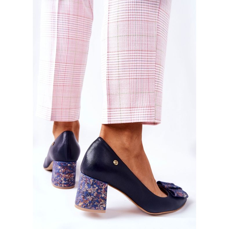 Escarpins Femme Maciejka Daim Bleu Marine 3356A-19 2