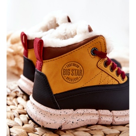 Bottes Chaudes Enfant Big Star II374072 Camel brun noir orange 2
