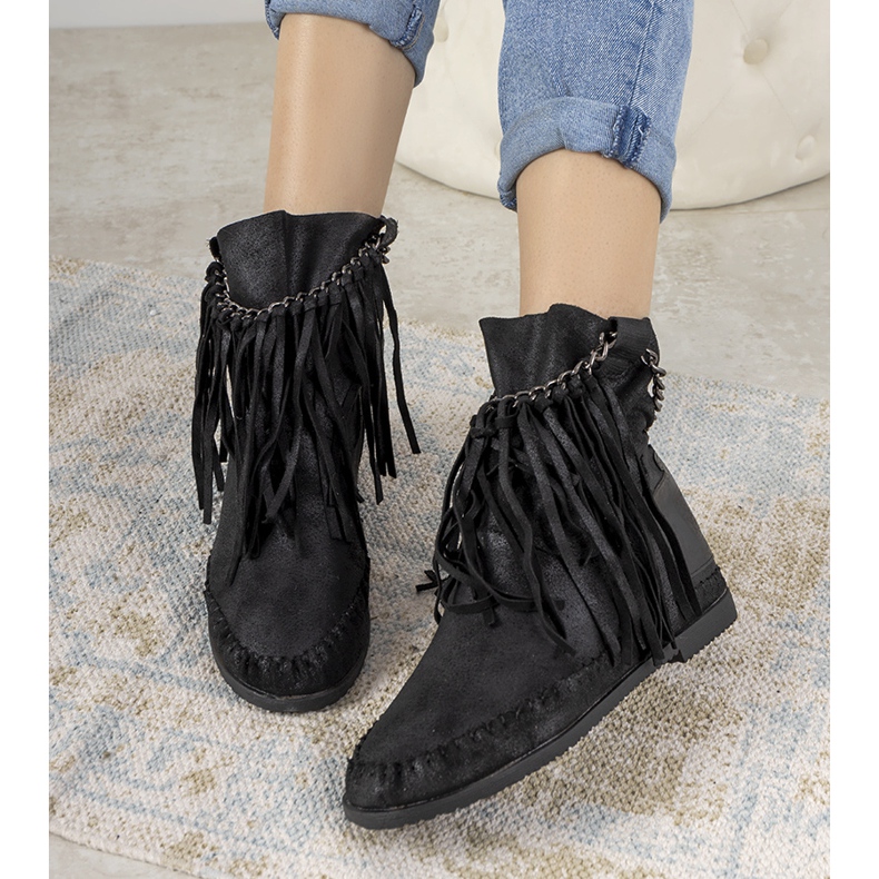 Bottes noires pour femmes dans le style de boho Maral le noir 1