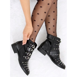 Bottes noires à clous noir M8AX1658-18 Noir le noir 3