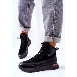 POTOCKI Baskets de sport en cuir noires Chocci noires le noir 1