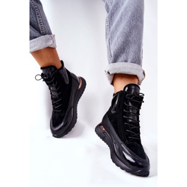 POTOCKI Baskets de sport en cuir noires Chocci noires 2