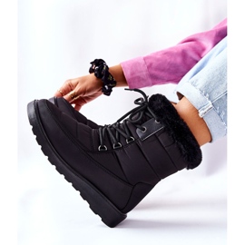 Vinceza Bottes De Neige Hautes Avec Fourrure Noir Haneta 2