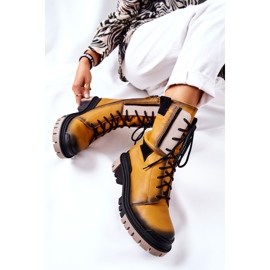 Bottes Cuir Bottes Chaudes Maciejka Jaune 05113-07 le noir d'or 3