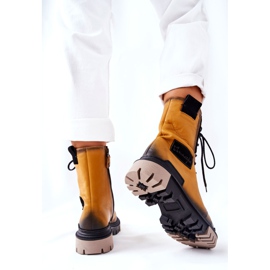 Bottes Cuir Bottes Chaudes Maciejka Jaune 05113-07 le noir d'or 5