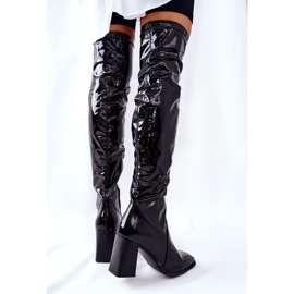 PS1 Bottes en latex noires Macey le noir 12