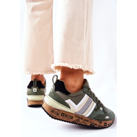 Chaussures de sport femme Big Star II274299 Kaki vert 1