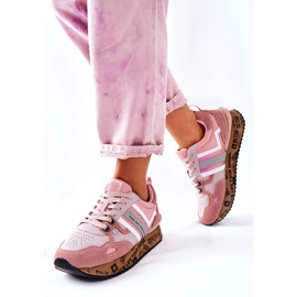 Chaussures de sport pour femmes Big Star II274298 Rose 1