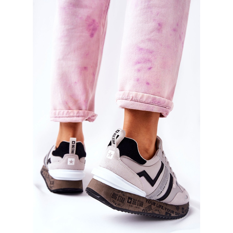 Chaussures de sport pour femmes Big Star II274297 Gris 1