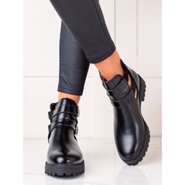 Bestelle Bottes noires à boucles 1