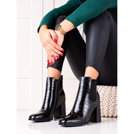 Bestelle Bottines classiques à talons hauts le noir 2