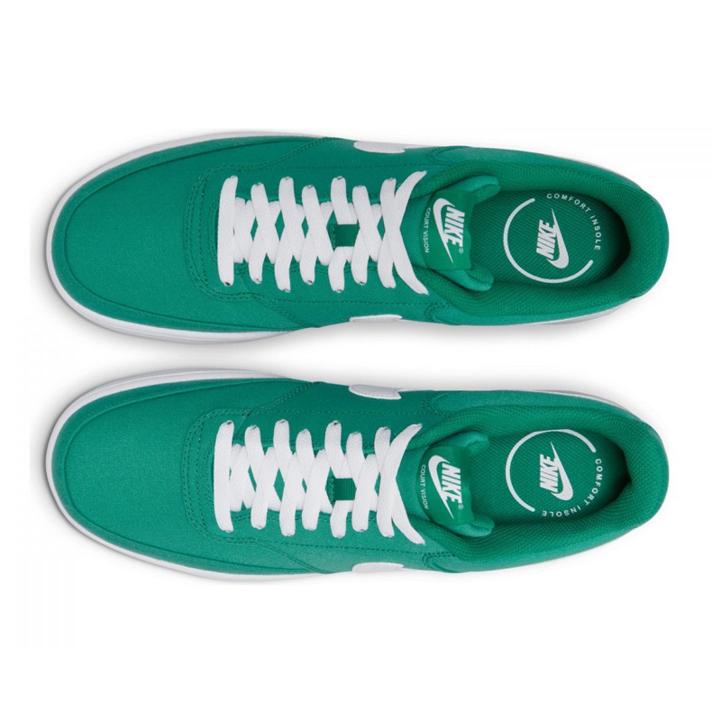 Chaussure Nike Court Vision Low Canvas M DB7779-300 vert 2