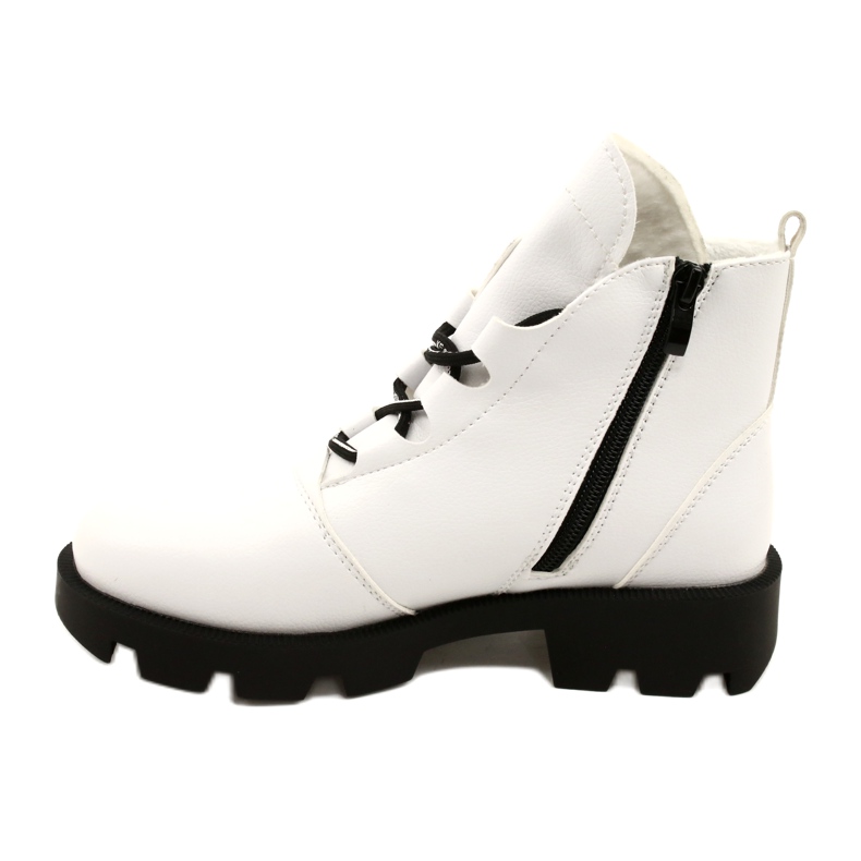Bottes Sergio Leone BT740 Blanches noir 1