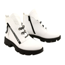Bottes Sergio Leone BT740 Blanches noir 5