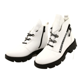 Bottes Sergio Leone BT740 Blanches noir 2
