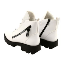 Bottes Sergio Leone BT740 Blanches noir 4