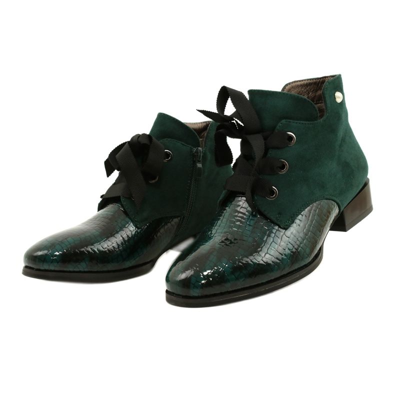 M.Daszyński Bottines Chelsea Chelated Femme Daszyński SA197-9 Vert 2