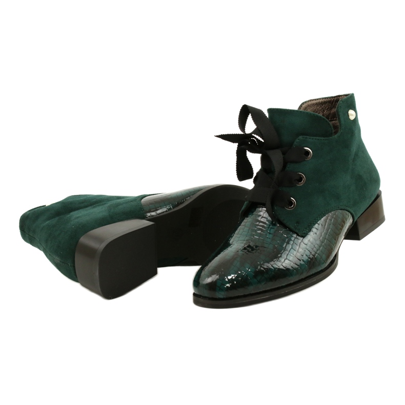 M.Daszyński Bottines Chelsea Chelated Femme Daszyński SA197-9 Vert 3