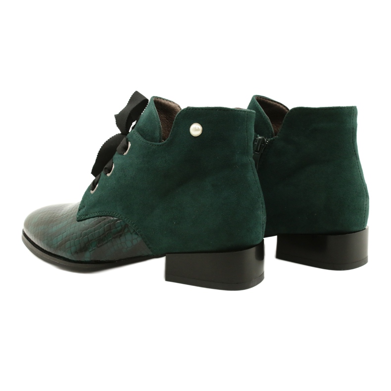 M.Daszyński Bottines Chelsea Chelated Femme Daszyński SA197-9 Vert 4