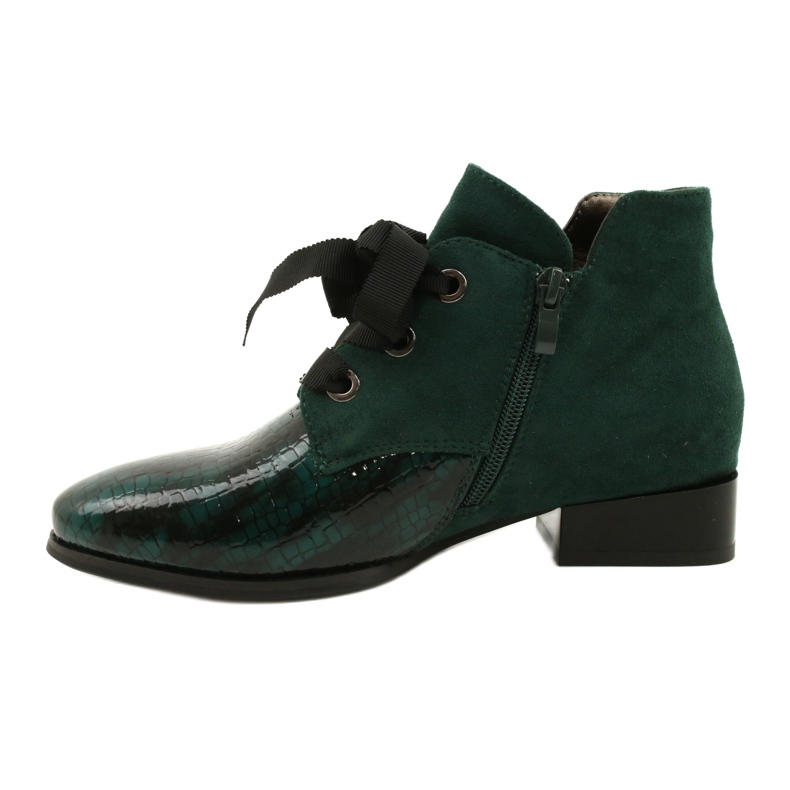 M.Daszyński Bottines Chelsea Chelated Femme Daszyński SA197-9 Vert 1