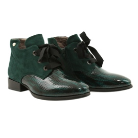 M.Daszyński Bottines Chelsea Chelated Femme Daszyński SA197-9 Vert 5