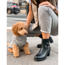 Marquiz Bottes noires à boucle le noir 4