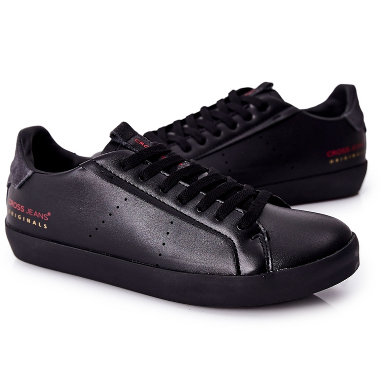 Baskets Homme Cross Jeans Noir II1R4013C le noir 2