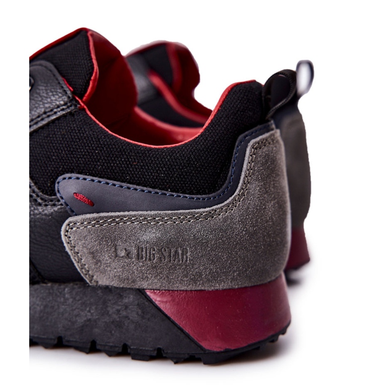 Chaussures de sport pour hommes en mousse à mémoire Big Star Black II174090 le noir 1